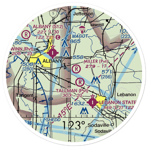 Miller Airstrip (OR21) VFR Sectional Sticker (20 mile)