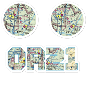 Miller Airstrip (OR21) VFR Sectional Sticker Pack