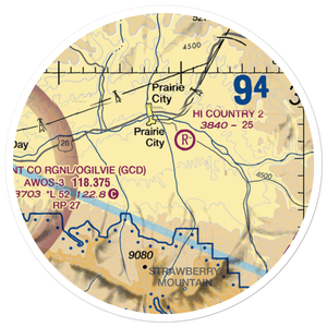 Oxbow Ranch Airport (OR17) VFR Sectional Sticker (20 mile)