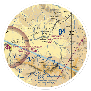 Oxbow Ranch Airport (OR17) VFR Sectional Sticker (30 mile)