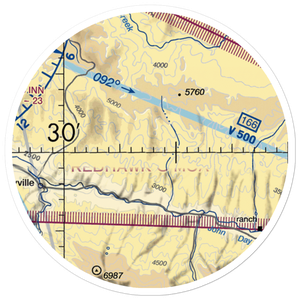 Wiley Creek Airport (OR13) VFR Sectional Sticker (20 mile)