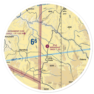 Miranda's Skyranch Airport (OR07) VFR Sectional Sticker (30 mile)