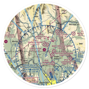 Snider Creek Airport (OR06) VFR Sectional Sticker (30 mile)