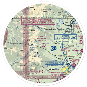 Flying M Airport (OR05) VFR Sectional Sticker (30 mile)
