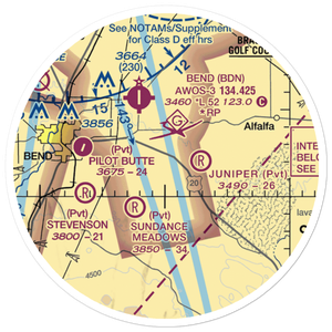 Kennel Airstrip (OR04) VFR Sectional Sticker (20 mile)