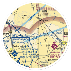 River Run Ranch Airport (OR02) VFR Sectional Sticker (20 mile)