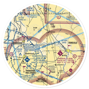 River Run Ranch Airport (OR02) VFR Sectional Sticker (30 mile)