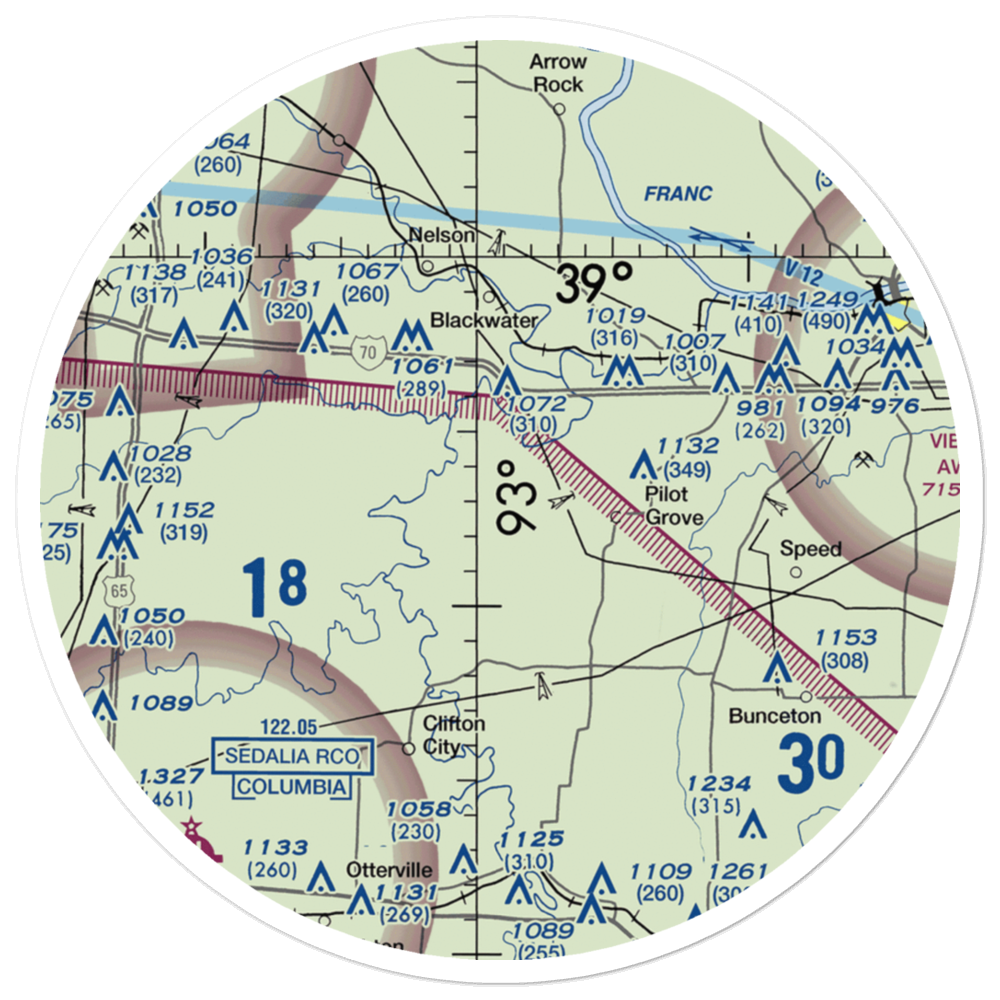 Kollmeyer Airport (OMU9) VFR Sectional Sticker (30 mile) 