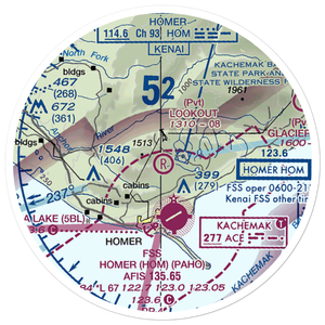 Lookout Airport (OL99) VFR Sectional Sticker (20 mile)