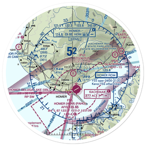 Lookout Airport (OL99) VFR Sectional Sticker (30 mile)