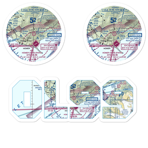 Lookout Airport (OL99) VFR Sectional Sticker Pack