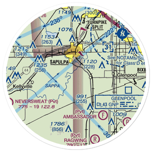 Morris Airport (OL23) VFR Sectional Sticker (20 mile)