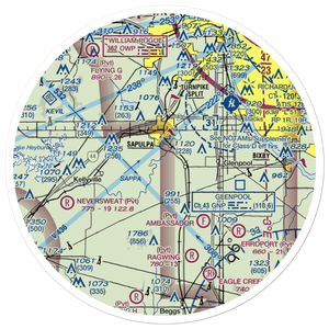 Morris Airport (OL23) VFR Sectional Sticker (30 mile)