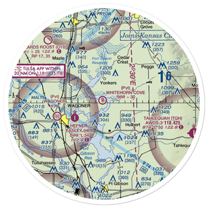 Whitehorn Cove Airport (OL20) VFR Sectional Sticker (30 mile)
