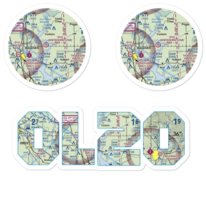 Whitehorn Cove Airport (OL20) VFR Sectional Sticker Pack