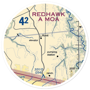 Decker Ranch Airport (OL04) VFR Sectional Sticker (20 mile)