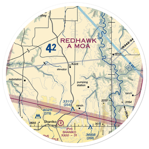 Decker Ranch Airport (OL04) VFR Sectional Sticker (30 mile)