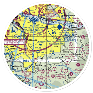 Happy Valley Airport (OL03) VFR Sectional Sticker (30 mile)