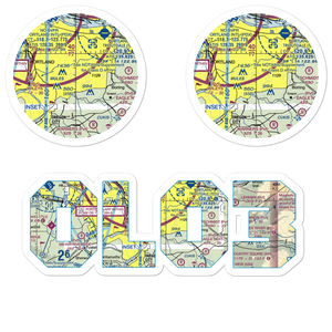 Happy Valley Airport (OL03) VFR Sectional Sticker Pack