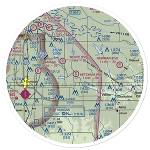 Ketchum Ranch Airport (OK97) VFR Sectional Sticker (30 mile)