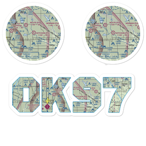 Ketchum Ranch Airport (OK97) VFR Sectional Sticker Pack