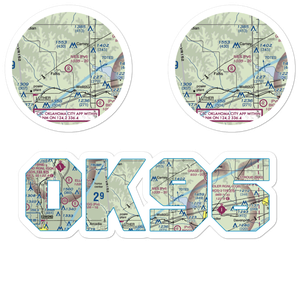 Ives Airport (OK96) VFR Sectional Sticker Pack