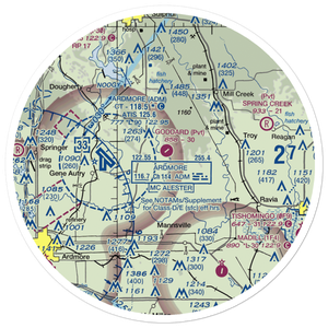Goddard Ranch Airport (OK85) VFR Sectional Sticker (30 mile)