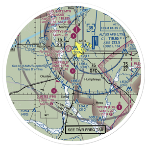 Sheffield-Smith Airstrip (OK83) VFR Sectional Sticker (30 mile)