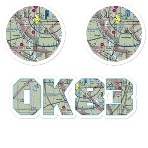 Sheffield-Smith Airstrip (OK83) VFR Sectional Sticker Pack