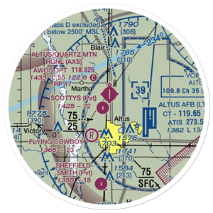 Scottys Field (OK82) VFR Sectional Sticker (20 mile)