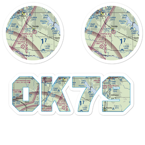Temple Airport Inc Airport (OK79) VFR Sectional Sticker Pack