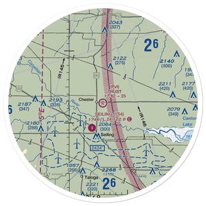 Trust Landing Airport (OK72) VFR Sectional Sticker (30 mile)