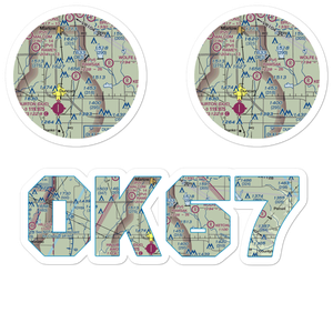 Ramsak Airport (OK67) VFR Sectional Sticker Pack