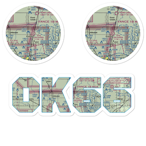 F.W. Zaloudek Airport (OK66) VFR Sectional Sticker Pack