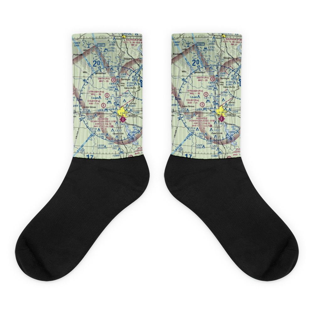 Strader Ranch Airport (OK62) VFR Sectional Socks 