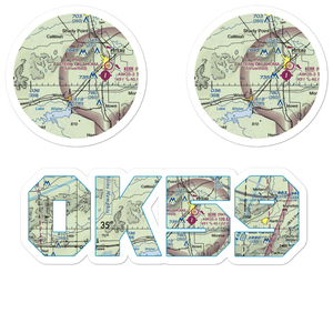 Wolf Mountain Airport (OK59) VFR Sectional Sticker Pack