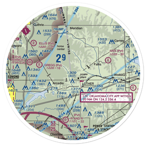 Bost Ranch Airport (OK55) VFR Sectional Sticker (30 mile)
