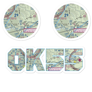 Bost Ranch Airport (OK55) VFR Sectional Sticker Pack