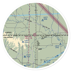 May Ranch Airport (OK54) VFR Sectional Sticker (30 mile)