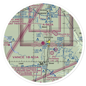 Enix Boys Airport (OK51) VFR Sectional Sticker (30 mile)