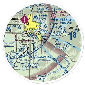 Secrest Ranch Airport (OK49) VFR Sectional Sticker (20 mile)