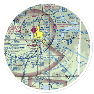 Secrest Ranch Airport (OK49) VFR Sectional Sticker (30 mile)