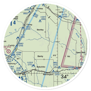 Canyon Springs Ranch Airport (OK44) VFR Sectional Sticker (30 mile)