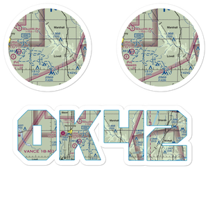 Siegmanns Airport (OK42) VFR Sectional Sticker Pack
