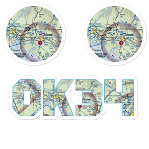 Gustafson Airport (OK34) VFR Sectional Sticker Pack