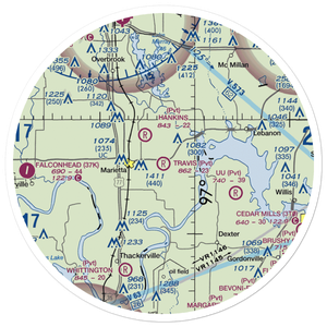 Travis Airport (OK29) VFR Sectional Sticker (30 mile)