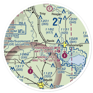 Mcdaniel Aviation Airport (OK28) VFR Sectional Sticker (20 mile)
