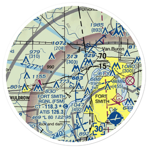Venture Aerodrome Airpark Nr 2 Ultralightport (OK27) VFR Sectional Sticker (20 mile)