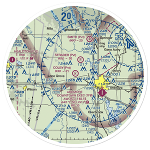 Colby Field (OK24) VFR Sectional Sticker (30 mile)
