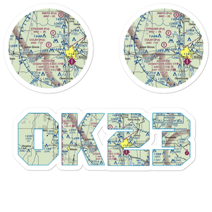 Taliaferro Field (OK23) VFR Sectional Sticker Pack